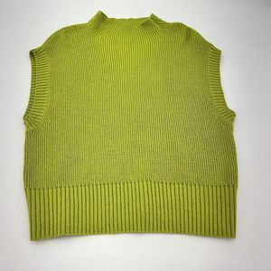 Maeve Green Knit Sweater Vest Size Small